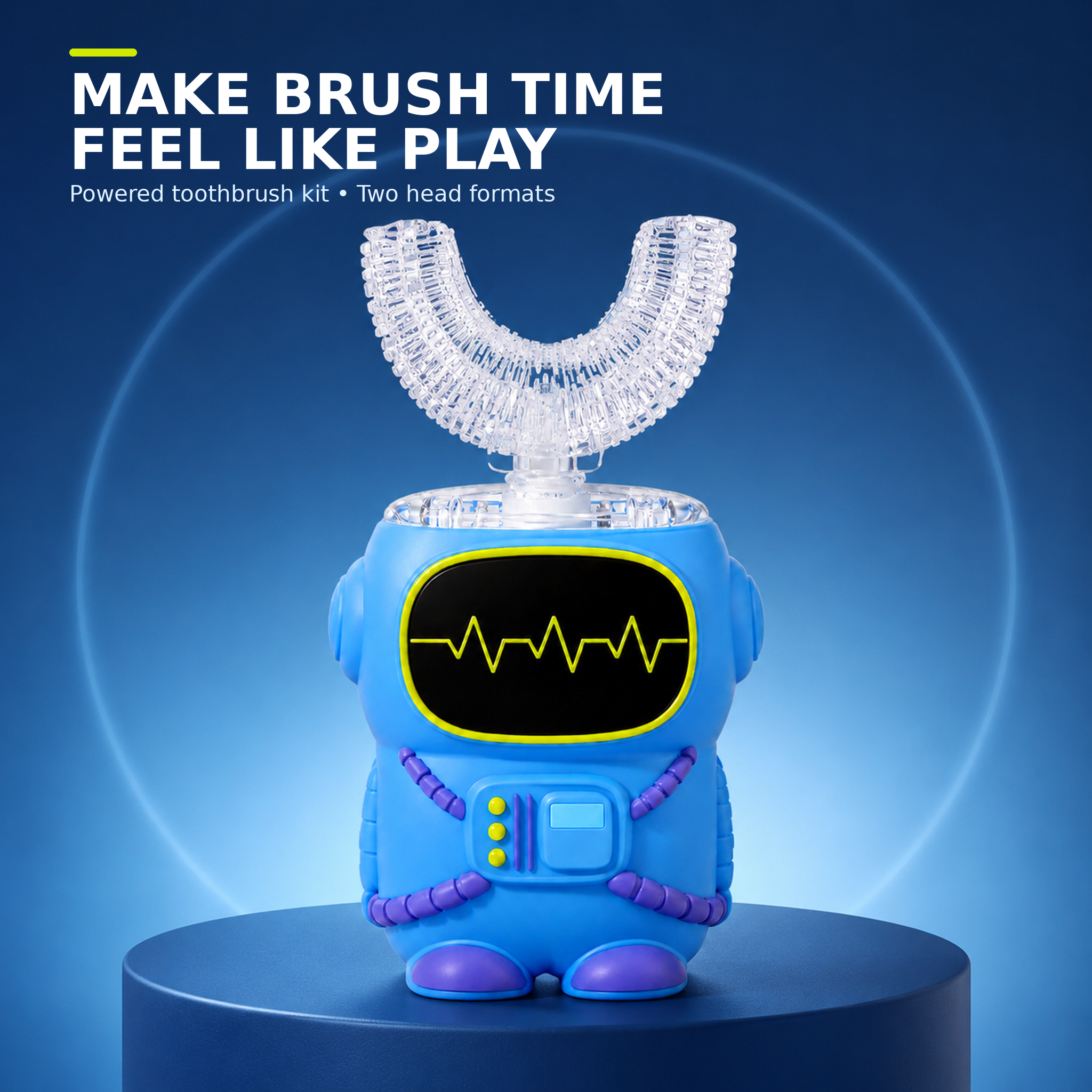 Kids U-Shape LED Brush