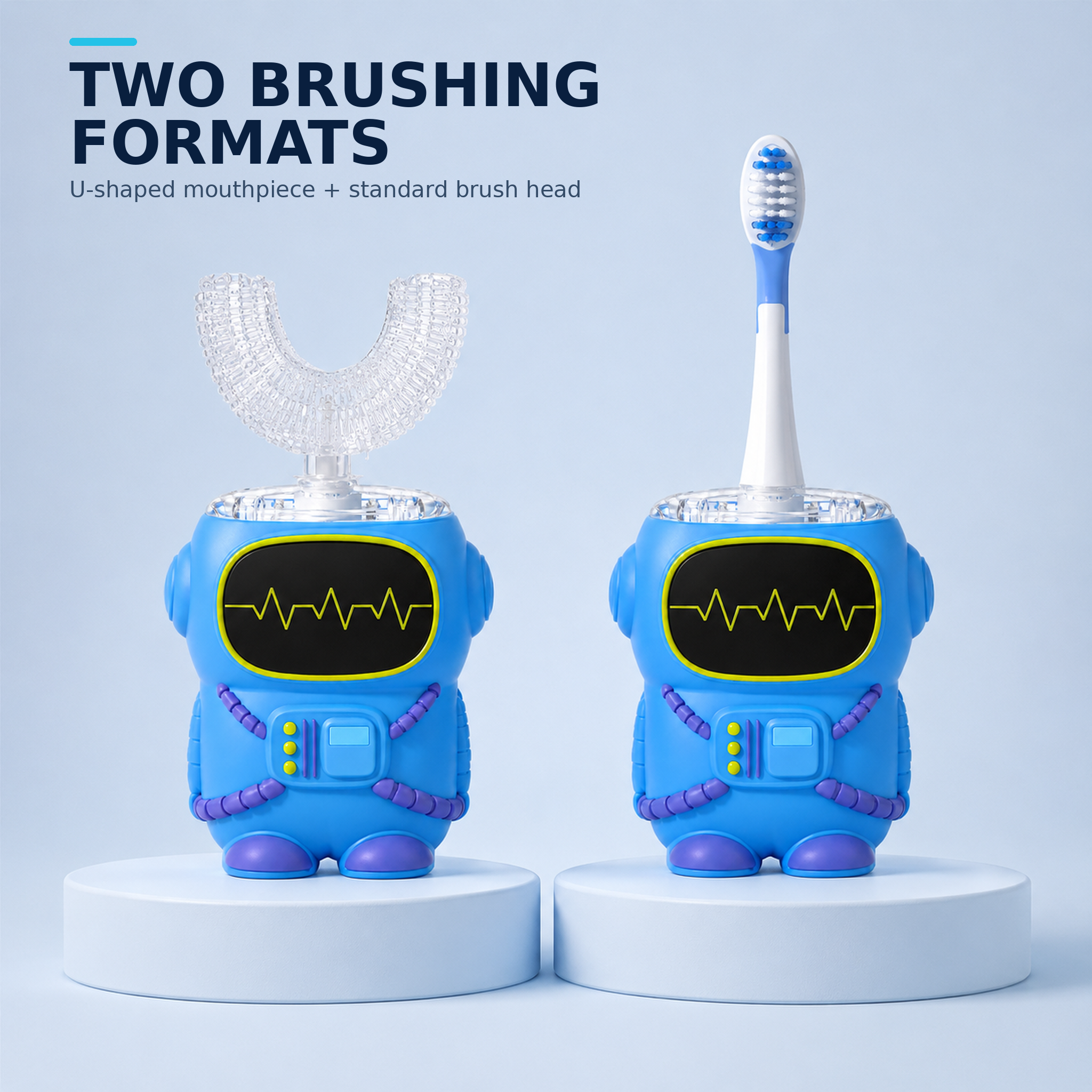 Kids U-Shape LED Brush