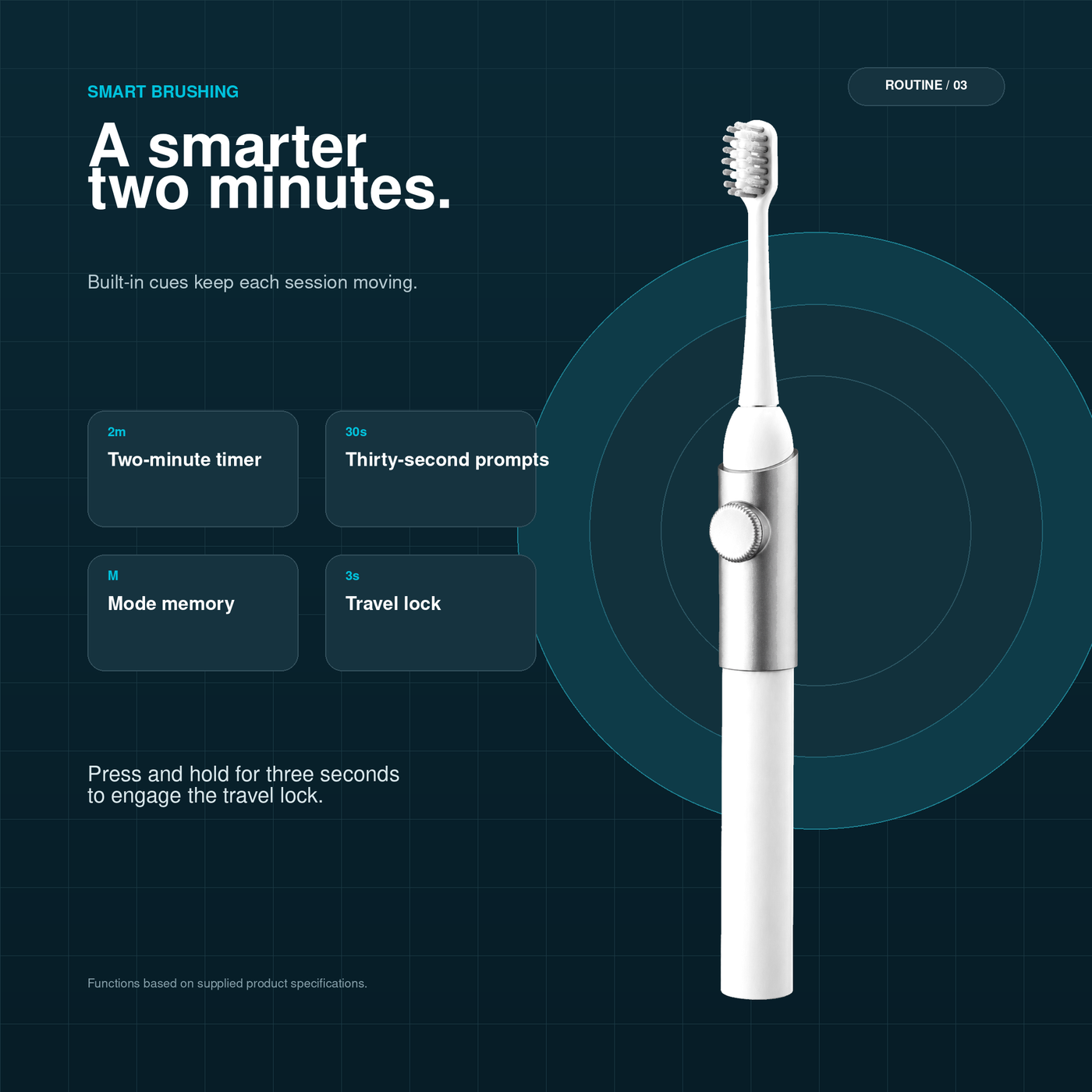 Eco-Slim Ultrasonic Travel Brush