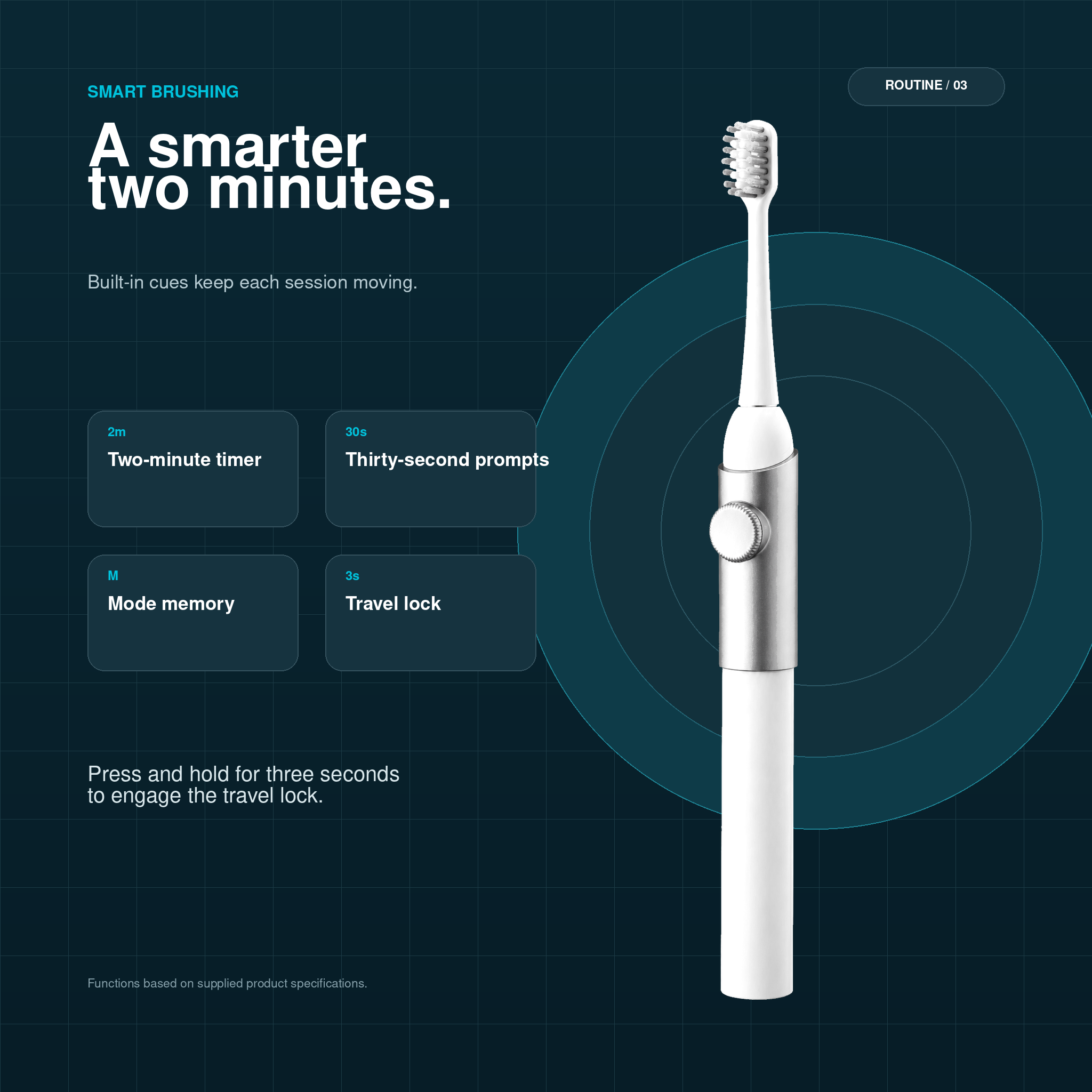 Eco-Slim Ultrasonic Travel Brush