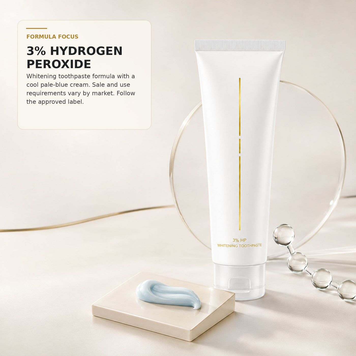 Premium 3% HP Whitening Toothpaste - Mint