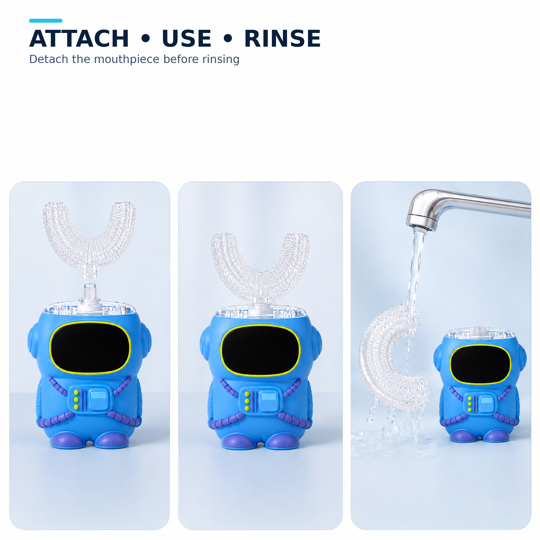 Kids U-Shape LED Brush