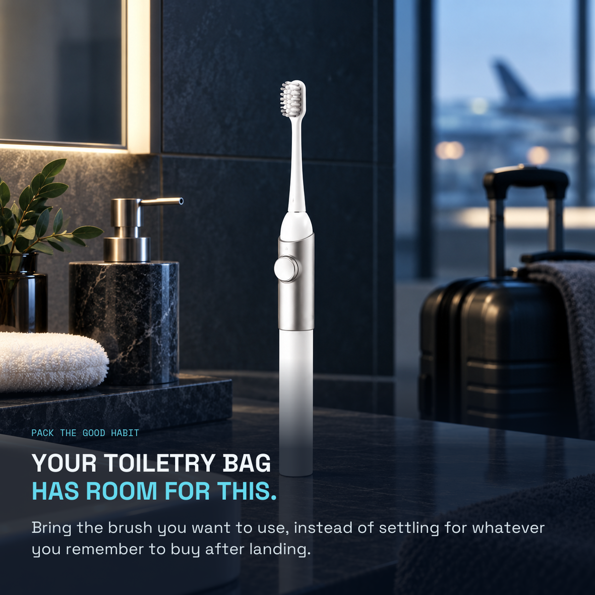 Eco-Slim Travel Brush — YOUR TOILETRY BAG HAS ROOM FOR THIS.